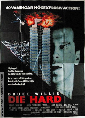 Die Hard 1988 poster Bruce Willis Alan Rickman Bonnie Bedelia John McTiernan
