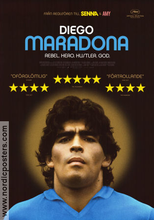 Diego Maradona 2019 poster Pelé Diego Maradona Asif Kapadia Dokumentärer Fotboll