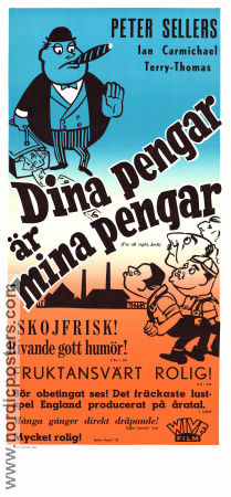 Dina pengar är mina pengar 1959 poster Ian Carmichael Terry-Thomas Peter Sellers John Boulting