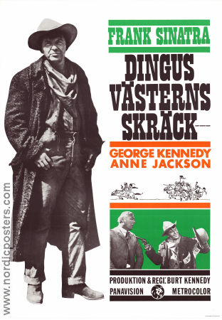 Dingus västerns skräck 1970 poster Frank Sinatra Burt Kennedy