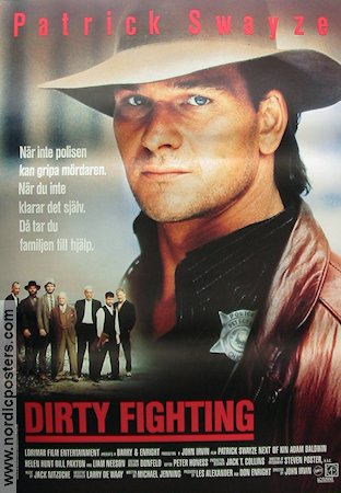 Dirty Fighting 1989 poster Patrick Swayze Liam Neeson Helen Hunt John Irvin