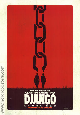 Django Unchained 2012 poster Jamie Foxx Christoph Waltz Leonardo DiCaprio Samuel L Jackson Quentin Tarantino Konstaffischer