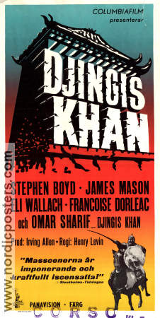 Djingis Khan 1965 poster Stephen Boyd James Mason Henry Levin
