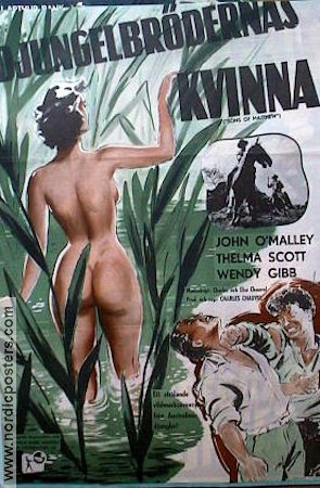 Djungelbrödernas kvinna 1952 poster Thelma Scott Filmen från: Australia Damer