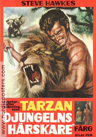 Djungelns härskare 1969 poster Steve Hawkes Kitty Swan Manuel Cano Hitta mer: Tarzan Katter