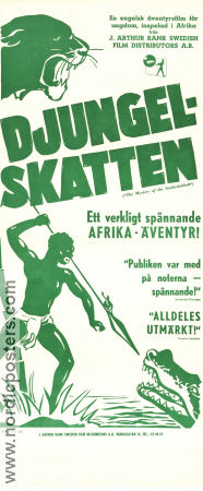 Djungelskatten 1951 poster Colin Barlow Ursula Strachey Cyril Wentzel Frank Cadman Hitta mer: Africa