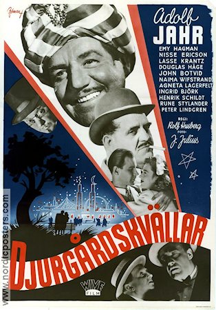 Djurgårdskvällar 1946 poster Adolf Jahr Emy hagman John Botvid Douglas Håge Rolf Husberg Hitta mer: Stockholm