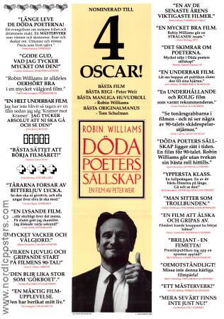 Döda poeters sällskap 1989 poster Robin Williams Robert Sean Leonard Ethan Hawke Peter Weir Skola