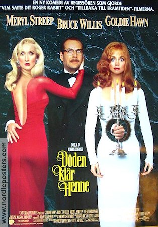 Döden klär henne 1992 poster Goldie Hawn Bruce Willis Meryl Streep Robert Zemeckis