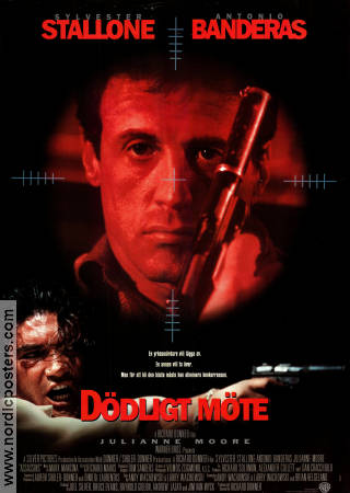 Dödligt möte 1995 poster Sylvester Stallone Antonio Banderas Julianne Moore Richard Donner
