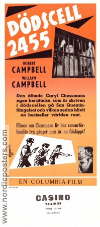 Dödscell 2455 1955 poster William Campbell R Wright Campbell Marian Carr Fred F Sears Poliser