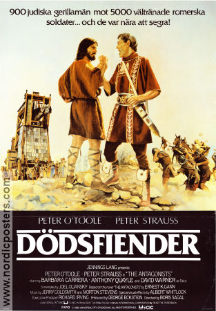 Dödsfiender 1981 poster Peter O´Toole Peter Strauss Barbara Carrera Boris Sagal