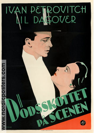 Dödsskottet på scenen 1930 poster Ivan Petrovitch Lil Dagover Leo Mittler