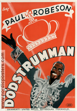 Dödstrumman 1933 poster Paul Robeson Dudley Digges Dudley Murphy