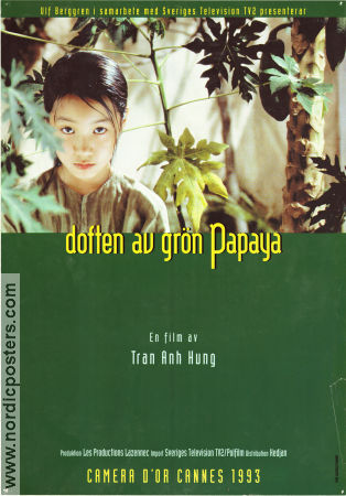 Doften av grön papaya 1993 poster Nu Yen-Khe Tran Man San Lu Thi Loc Truong Tran Anh Hung Filmen från: Vietnam