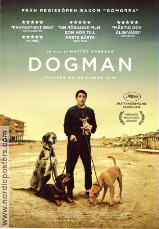 Dogman 2018 poster Marcello Fonte Edoardo Pesce Nunzia Schiano Matteo Garrone Hundar