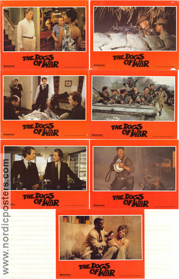 The Dogs of War 1980 lobbykort Christopher Walken Tom Berenger Colin Blakely John Irvin