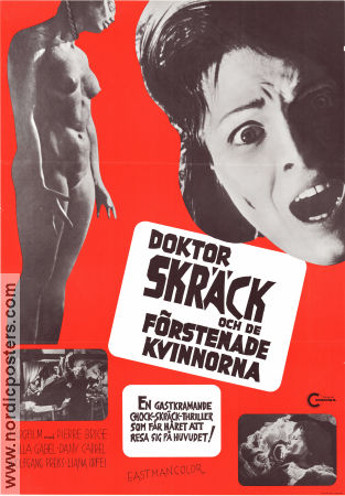 Doktor skräck och de förstenade kvinnorna 1960 poster Pierre Brice Scilla Gabel Wolfgang Preiss Giorgio Ferroni