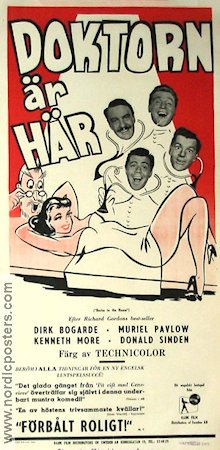 Doktorn är här 1954 poster Dirk Bogarde