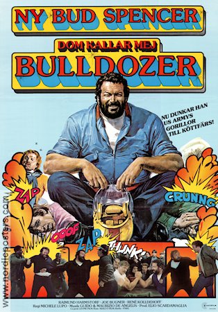Dom kallar mej Bulldozer 1978 poster Bud Spencer Raimund Harmstorf Ottaviano Dell´Acqua Michele Lupo Sport
