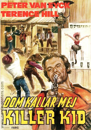 Dom kallar mej Killer Kid 1965 poster Terence Hill Peter van Eyck Leopold Lahola