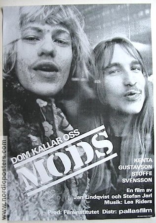 Dom kallar oss mods 1968 poster Kenta Gustavsson Stoffe Svensson Stefan Jarl Dokumentärer Kultfilmer