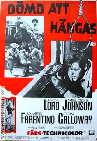 Dömd att hängas 1967 poster Jack Lord Melodie Johnson James Farentino Alan Rafkin