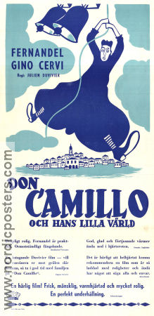 Don Camillo och hans lilla värld 1952 poster Fernandel Gino Cervi Vera Talchi Julien Duvivier Religion Politik