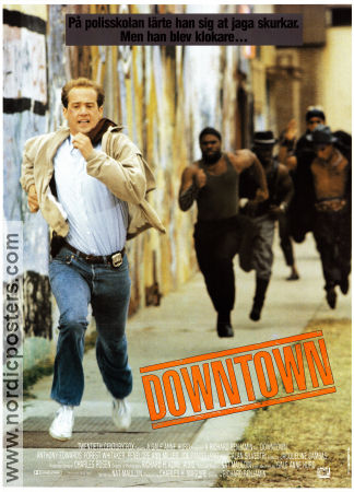 Downtown 1990 poster Anthony Edwards Forest Whitaker Penelope Ann Miller Richard Benjamin Gäng