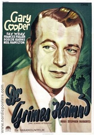 Dr Grimes hämnd 1933 poster Gary Cooper Fay Wray