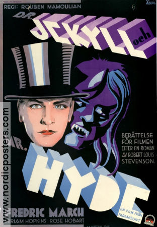 Dr Jekyll and Mr Hyde 1931 poster Fredric March Miriam Hopkins Rouben Mamoulian