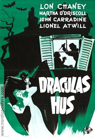 Draculas hus 1945 poster Lon Chaney Jr