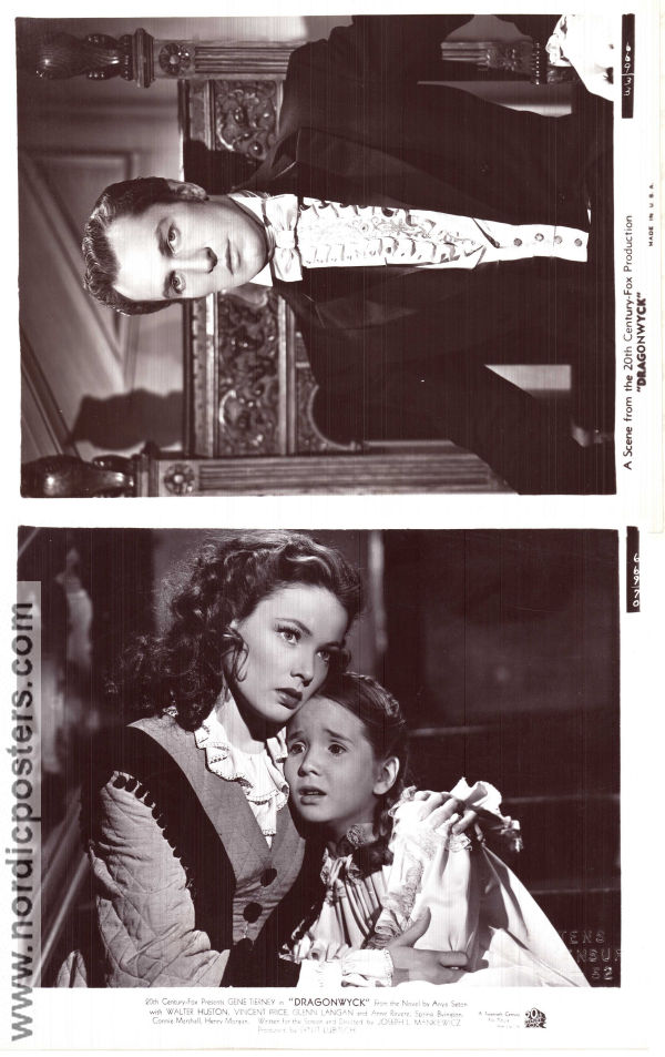 Dragonwyck 1946 filmfotos Gene Tierney Walter Huston Vincent Price Joseph L Mankiewicz