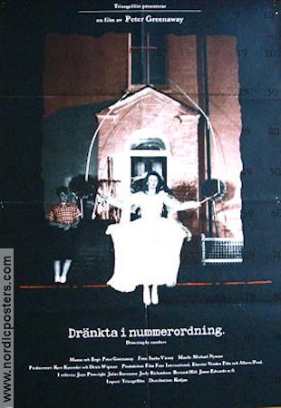 Dränkta i nummerordning 1988 poster Bernard Hill Peter Greenaway