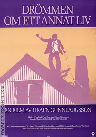 Drömmen om ett annat liv 1980 poster Hrafn Gunnlaugsson Island