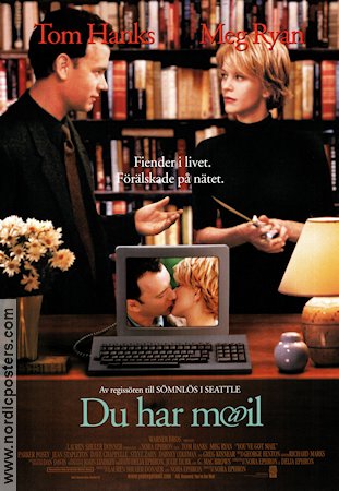 Du har mail 1998 poster Tom Hanks Meg Ryan Greg Kinnear Nora Ephron Romantik