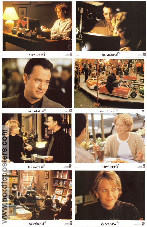 Du har mail 1998 lobbykort Tom Hanks Meg Ryan Greg Kinnear Nora Ephron Romantik