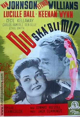 Du ska bli min 1946 poster Esther Williams Van Johnson Lucille Ball