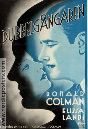 Dubbelgångaren 1933 poster Ronald Colman Elissa Landi Richard Wallace