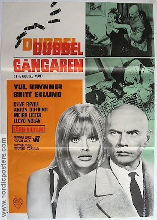 Dubbelgångaren 1967 poster Yul Brynner Britt Ekland Clive Revill Franklin J Schaffner