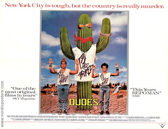 Dudes 1987 poster Jon Cryer Daniel Roebuck Flea Penelope Spheeris