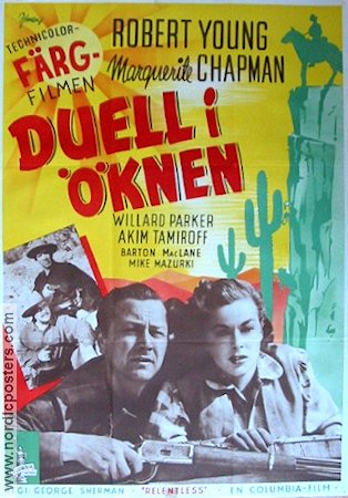 Duell i öknen 1948 poster Robert Young Marguerite Chapman Berg