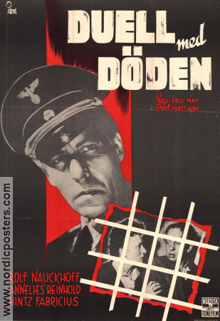 Duell med döden 1949 poster Rolf von Nauckhoff Annelies Reinhold Fritz Hinz-Fabricius Paul May Krig Hitta mer: Nazi