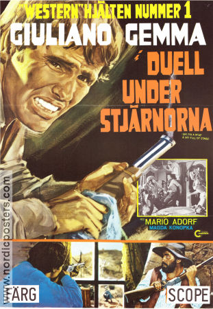 Duell under stjärnorna 1968 poster Giuliano Gemma Mario Adorf Magda Konopka Giulio Petroni