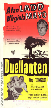 Duellanten 1952 poster Alan Ladd Virginia Mayo Gordon Douglas