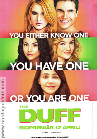 The Duff 2015 poster Mae Whitman Bella Thorne Robbie Amell Ari Sandel