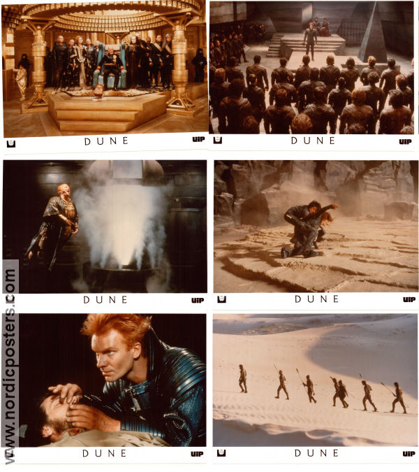 Dune 1984 lobbykort Sting Kyle MacLachlan Frank Herbert Silvana Mangano David Lynch