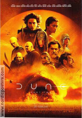 Dune: Part Two 2024 poster Timothée Chalamet Zendaya Rebecca Ferguson Denis Villeneuve