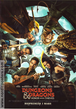 Dungeons & Dragons: Honor Among Thieves 2023 poster Chris Pine Michelle Rodriguez Regé-Jean Page John Francis Daley