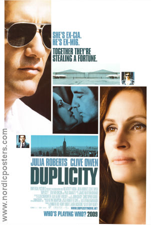 Duplicity 2009 poster Julia Roberts Clive Owen Tom Wilkinson Tony Gilroy